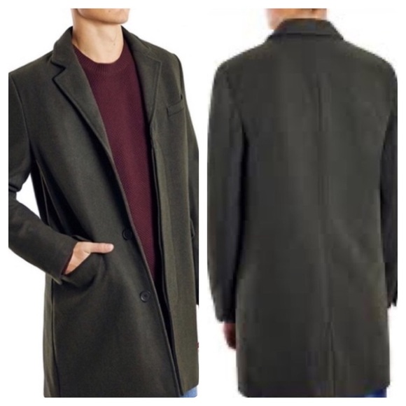 New Topman Wool Blend Coat - Picture 1 of 10